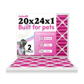 Colorfil 20x24x1 filter is USA-made and fits standard HVAC for pet-friendly homes.