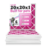 Colorfil USA-made 20x20x1 filter pack for home use.