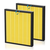 Colorfullife Vital 200S replacement two-pack in yellow for easy pet-care air filtration.