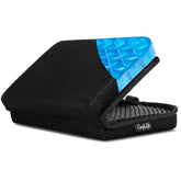 ComfiLife Ergo-Gel Airplane Seat Cushion folded for ultra-compact travel.