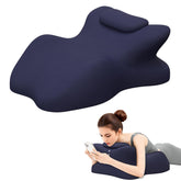 Comforshare Home memory foam ergonomic wedge pillow supports neck and spine alignment.