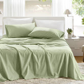 Comfort Spaces queen flat sheet in soft cotton for all-season comfort.