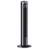 Comfort Zone 32-inch bladeless tower fan front view for small-space cooling.