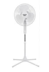Comfort Zone stand fan base folded for compact storage.