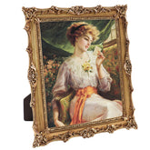Comfymon 8x10 vintage frame in gold resin for treasured photos display