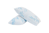 ComfySleep bamboo pillow in standard size with breathable rayon cover.