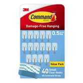 Command Clear Small Wire Toggle Hook holding hats for damage-free organization.