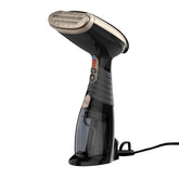 Conair Handheld Garment Steamer front view demonstrates compact design ideal for quick wrinkle removal.