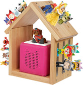 Conamily Tonies shelf house shape with magnetic hold secures figures neatly.