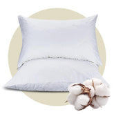 CoolShields pillow protector waterproof zipper keeps pillows clean and protected overnight.