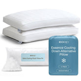 Coop Home Goods Essence cooling pillow close-up of PCM cooling surface for instant comfort
