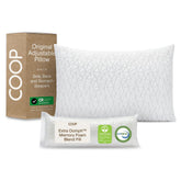 Coop Home Goods Original Pillow close-up cover shows breathable fabric for cooler sleep