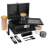 Coozyupper bamboo box kit assembly demonstrates sturdy construction for organized, mess-free storage.