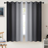 COSVIYA grommet ombre curtains, 63-inch length, two panels, stylish light control.