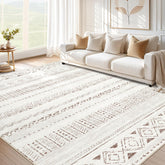 Cotiled 5x7 area rug for living rooms with easy washability.