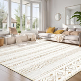 cotiled 8x10 living room area rug with non-slip backing for hardwood floors