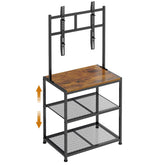 Cottage Charm corner TV stand supports 23-50 inch TVs in a compact living space.