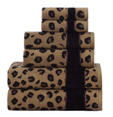 Cotton Craft leopard bath towel 30x52 plush softness and quick absorption.