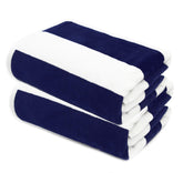 COTTON CRAFT oversized beach towels set of two offer ample lounging space on sand.