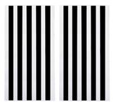 Cotton Craft oversized XL beach towel pair in black and white stripes for sun days.