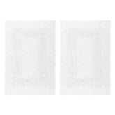Cotton Craft racetrack bath mat front view, plush and absorbent for quick post-shower feet.