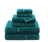 COTTON CRAFT Ultra Soft large teal towels deliver plush absorbency for daily use.
