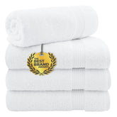 Cotton Paradise extra-large Turkish towels in white, perfect for wrapping after a shower.