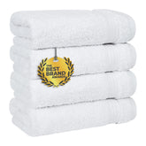 Cotton Paradise Turkish towel set with four hand towels on rack for everyday drying