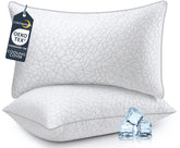 COZSINOOR queen pillow close-up highlights plush microfiber fill for comfort.