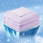 Cozy Bliss cooling comforter on queen bed for hot sleepers