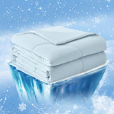 Cozy Bliss cooling comforter queen side view ideal for hot sleepers