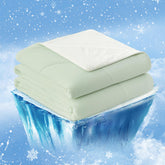 Cozy Bliss cooling comforter on bed, queen-size, delivering cooling comfort and dry sleep