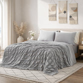 Cozy Bliss cooling-seersucker-plaid design provides breathable comfort for hot sleepers.