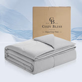 Cozy Bliss Sorona cooling cover close-up showing silky-soft, breathable fabric.