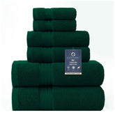 COZYART dark green bath towel set large towel close-up, plush, absorbent for everyday use