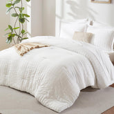 CozyLux oversized king comforter set front view shows plush warmth and style