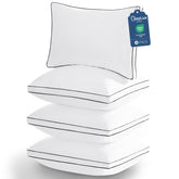 CozyLux king-size four-pack front view shows plush, hotel-quality comfort