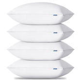 CozyLux soft pillow resting on a bed for restful comfort.