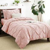 CozyLux twin bed-in-a-bag comforter with pintuck detail for stylish warmth.