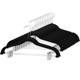 Cozymood velvet skirt hanger with clips keeps skirts secure and snag-free