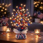 CRCZK memorial day tree with LEDs as a respectful tabletop centerpiece