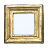 Creative Co-Op Antiqued Gold Square Frame front view with crown molding detail for elegant display