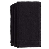 Creative Scents cotton fingertip towels in black, 11x18, ideal for quick hand drying.