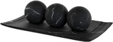 Creative Scents black marble bowl centerpiece for coffee table