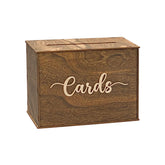 Cregugua rustic wooden card box assembly demonstrates easy setup and rustic charm.