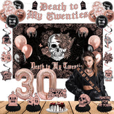 Crenics Death to My Twenties backdrop for standout 30th birthday photography