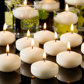 Crenovo floating candle in a water centerpiece for elegant weddings