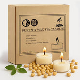 Crenovo tea lights bulk pack in display box for events and home decor.