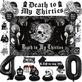 Crenics death to my thirties backdrop for dramatic party photos