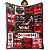 CrimsonEase Sisterhood Love Blanket elephant-design close-up for a bold, comforting home décor statement